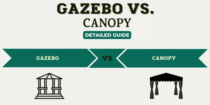 Gazebo vs Canopy: what is the difference?